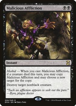 2016 Magic the Gathering Eternal Masters #96 Malicious Affliction Front