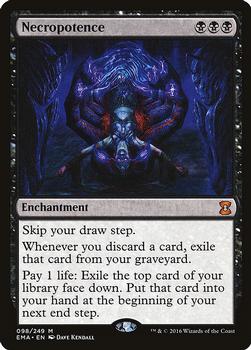 2016 Magic the Gathering Eternal Masters #98 Necropotence Front