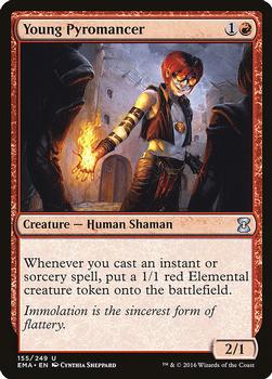 2016 Magic the Gathering Eternal Masters #155 Young Pyromancer Front