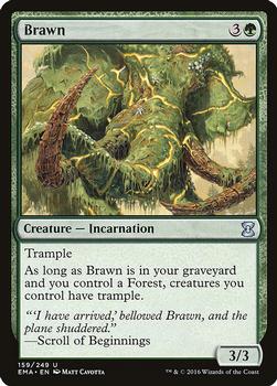 2016 Magic the Gathering Eternal Masters #159 Brawn Front