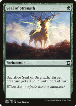 2016 Magic the Gathering Eternal Masters #184 Seal of Strength Front
