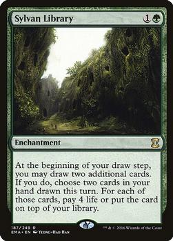 2016 Magic the Gathering Eternal Masters #187 Sylvan Library Front