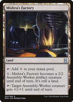 2016 Magic the Gathering Eternal Masters #242 Mishra's Factory Front