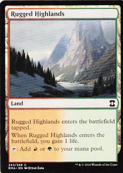 2016 Magic the Gathering Eternal Masters #243 Rugged Highlands Front