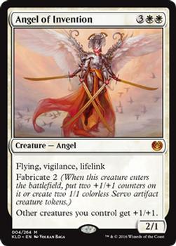 2016 Magic the Gathering Kaladesh #004 Angel of Invention Front