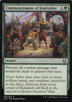 2016 Magic the Gathering Kaladesh #148 Commencement of Festivities Front