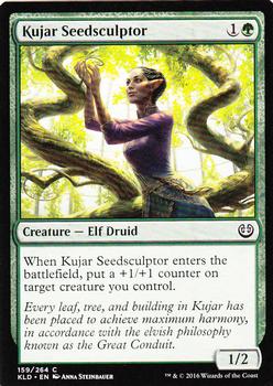 2016 Magic the Gathering Kaladesh #159 Kujar Seedsculptor Front