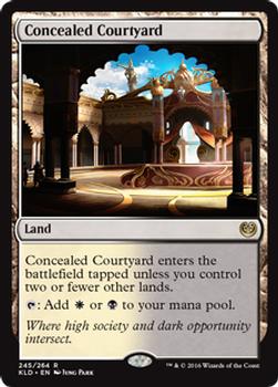 2016 Magic the Gathering Kaladesh #245 Concealed Courtyard Front