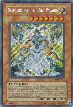 2007 Yu-Gi-Oh! Strike of Neos #STON-EN061 Neo-Parshath, The Sky Paladin Front