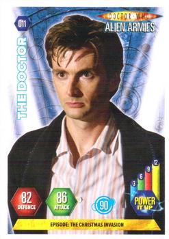 2009 Panini Doctor Who Alien Armies #11 The Doctor (pyjamas) Front