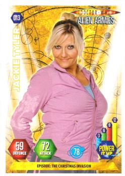 2009 Panini Doctor Who Alien Armies #13 Jackie Tyler Front