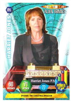 2009 Panini Doctor Who Alien Armies #15 Harriet Jones Front