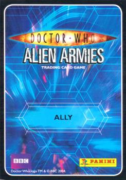 2009 Panini Doctor Who Alien Armies #25 Queen Victoria Back