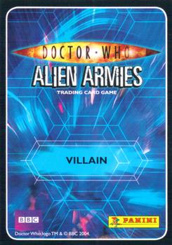 2009 Panini Doctor Who Alien Armies #28 Father Angelo Back