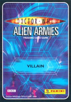 2009 Panini Doctor Who Alien Armies #32 Krillitane Back