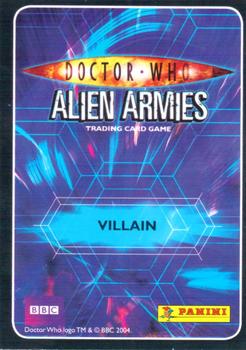 2009 Panini Doctor Who Alien Armies #35 John Lumic Back