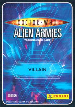 2009 Panini Doctor Who Alien Armies #38 Cyberman Back