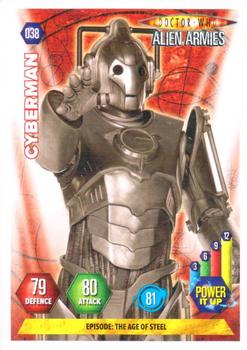 2009 Panini Doctor Who Alien Armies #38 Cyberman Front