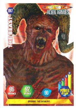 2009 Panini Doctor Who Alien Armies #47 The Beast. Front