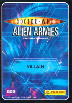 2009 Panini Doctor Who Alien Armies #50 The Abzorbaloff Back