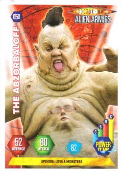 2009 Panini Doctor Who Alien Armies #50 The Abzorbaloff Front