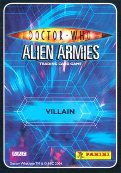 2009 Panini Doctor Who Alien Armies #55 Cyber-Leader Back