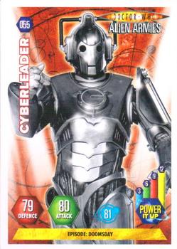 2009 Panini Doctor Who Alien Armies #55 Cyber-Leader Front