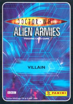 2009 Panini Doctor Who Alien Armies #58 Lance Bennett Back