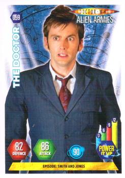 2009 Panini Doctor Who Alien Armies #59 The Doctor (blue suit) Front