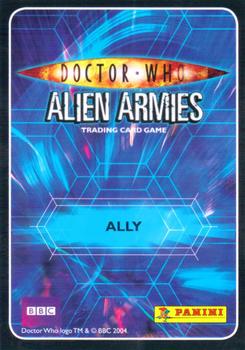 2009 Panini Doctor Who Alien Armies #71 Thomas Kincade Brannigan Back