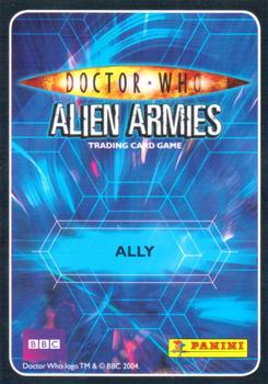 2009 Panini Doctor Who Alien Armies #73 Milo Back