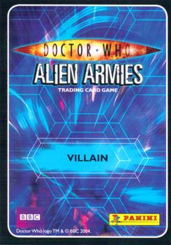 2009 Panini Doctor Who Alien Armies #91 Father of Mine Back