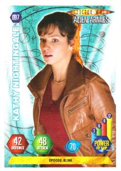 2009 Panini Doctor Who Alien Armies #97 Kathy Nightingale Front