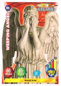 2009 Panini Doctor Who Alien Armies #98 Weeping Angel (weeping) Front