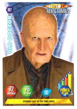 2009 Panini Doctor Who Alien Armies #107 Old Doctor Front