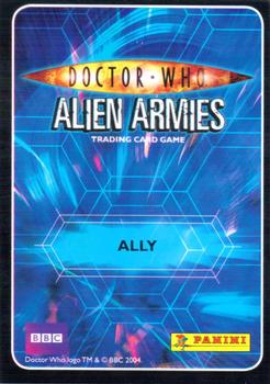 2009 Panini Doctor Who Alien Armies #111 Mr Copper Back