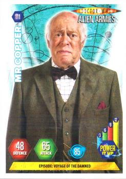 2009 Panini Doctor Who Alien Armies #111 Mr Copper Front