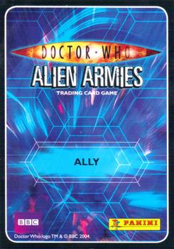 2009 Panini Doctor Who Alien Armies #113 Morvin Van Hoff Back