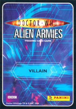 2009 Panini Doctor Who Alien Armies #128 Pyrovile Back