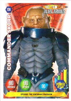 2009 Panini Doctor Who Alien Armies #136 Commander Skorr Front