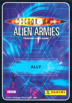 2009 Panini Doctor Who Alien Armies #139 Colonel Mace Back