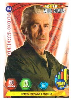 2009 Panini Doctor Who Alien Armies #144 General Cobb Front