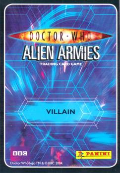 2009 Panini Doctor Who Alien Armies #147 Rev Golightly Back