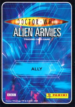 2009 Panini Doctor Who Alien Armies #151 Roger Curbishley Back