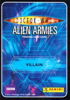 2009 Panini Doctor Who Alien Armies #152 The Vespiform Back