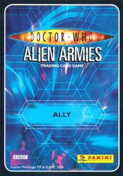 2009 Panini Doctor Who Alien Armies #153 Professor River Song Back