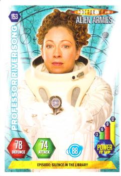 2009 Panini Doctor Who Alien Armies #153 Professor River Song Front
