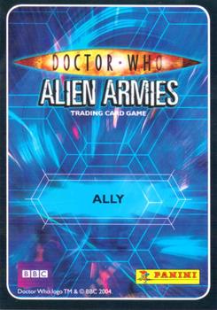 2009 Panini Doctor Who Alien Armies #158 Strackman Lux Back