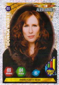 2009 Panini Doctor Who Alien Armies - Glitter Foil #G12 Donna Noble Front