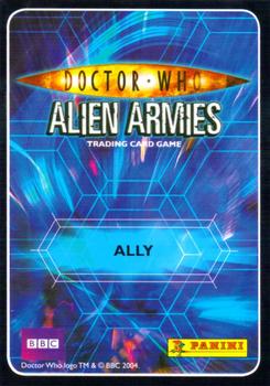 2009 Panini Doctor Who Alien Armies - Glitter Foil #G23 Harriet Jones Back